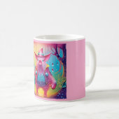 Rosa Schwein Der Cowboy Kaffeetasse (VorderseiteRechts)