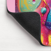 Rosa Schwein Der Cowboy Mousepad (Ecke)
