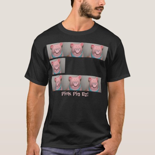 Rosa Schwein Ez! T-Shirt (Vorderseite)