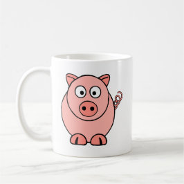 Rosa Schwein Kaffeetasse