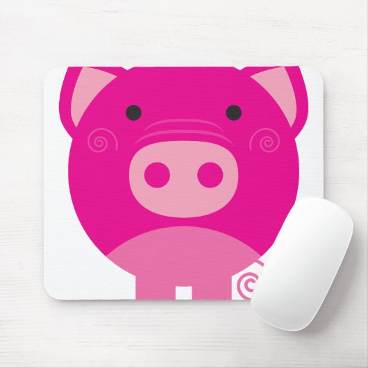 Rosa Schwein Mousepad (Mit Mouse)