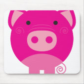 Rosa Schwein Mousepad (Vorne)