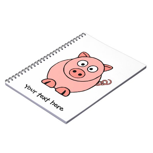 Rosa Schwein Notizblock (Linke Seite)