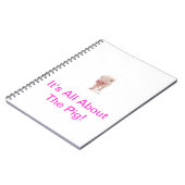 Rosa Schwein-Notizbuch Notizblock (Linke Seite)