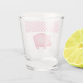 Rosa Schwein-Schnapsglas Schnapsglas (Rückseite)