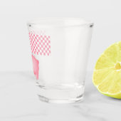 Rosa Schwein-Schnapsglas Schnapsglas (Rechts)