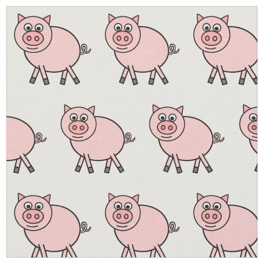 Rosa Schwein Stoff (Nahaufnahme)