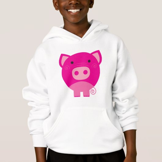 Rosa Schwein-T-Shirts und Geschenke Hoodie (Vorderseite)