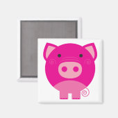 Rosa Schwein-T-Shirts und Geschenke Magnet (Vorderseite/Rückseite)