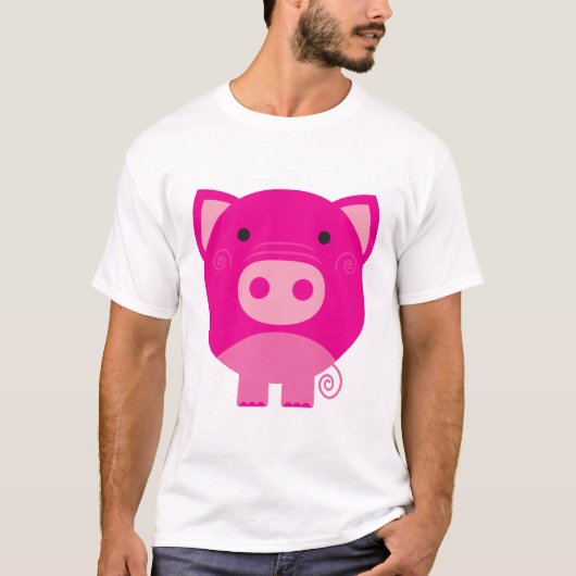 Rosa Schwein-T-Shirts und Geschenke T-Shirt (Vorderseite)