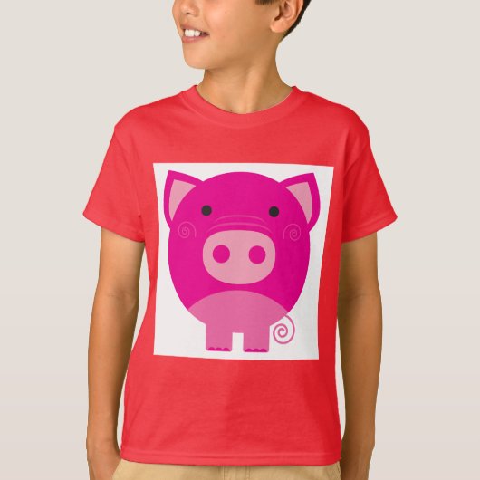 Rosa Schwein-T-Shirts und Geschenke T-Shirt (Vorderseite)