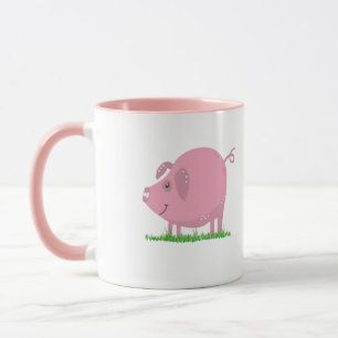 Rosa Schwein Tasse