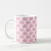 Rosa Schwein-Tasse Kaffeetasse (Links)