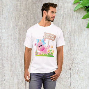 Rosa Schweinchen-Kinderzimmer Niemals hetzen Niema T-Shirt