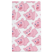 Rosa Schweine Kleine Geschenktüte (Rückseite)