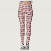 Rosa Schweine Leggings (Vorderseite)