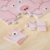 Rosa Schweine Puzzle (Seite)
