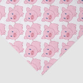 Rosa Schweine Seidenpapier (Ausschnitt)