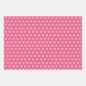 Rosa Schweine Streifen Streifen Papierstreifen Set Geschenkpapier Set (Vorderseite 3)