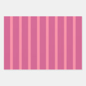Rosa Schweine Streifen Streifen Papierstreifen Set Geschenkpapier Set (Vorderseite 2)