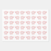 Rosa Schweine Umhüllungspapierblätter Geschenkpapier Set (Vorderseite 2)