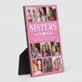 Rosa Schwester FotoCollage Fotoplatte (Seite)