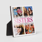 Rosa Schwestern FotoCollage Fotoplatte (Vorderseite)