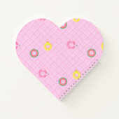 Rosa Schwimmbad und Röhren Notizblock (Rückseite)