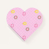 Rosa Schwimmbad und Röhren Notizblock (Vorderseite)