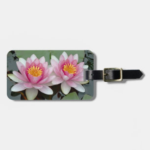 Rosa Schwimmende Wasserlilie Lotus-Gepäckanhänger Gepäckanhänger