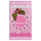 Rosa Scrapbooking Kleine Geschenktüte (Rückseite)
