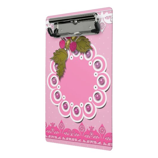 Rosa Scrapbooking Mini Klemmbrett (Gewinkelt2)