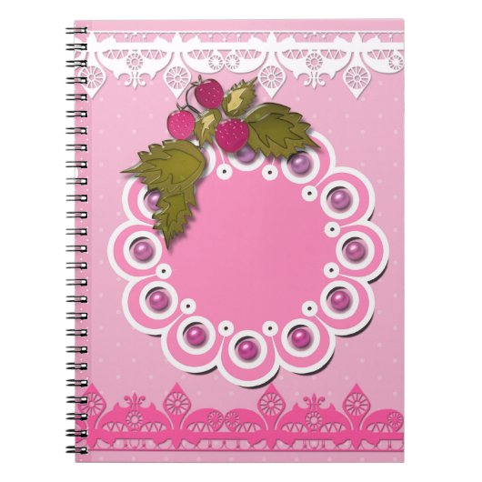 Rosa Scrapbooking Notizblock (Vorderseite)