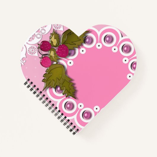 Rosa Scrapbooking Notizblock (Vorderseite)