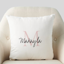 Rosa-Script-Monogram-Kinderzimmer