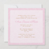 Rosa Scroll - Einladung (Rückseite)