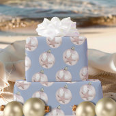 Rosa Sea Star Ornament staubblaues Muster Geschenkpapier