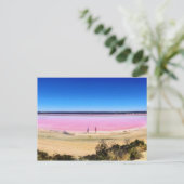 Rosa See, Port Gregory Western Australien Postkarte (Stehend Vorderseite)