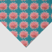 Rosa-See-Urchins auf Aquamarin Seidenpapier (Ausschnitt)