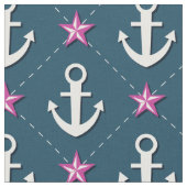 Rosa Seeanker-Gewebe Stoff (Nahaufnahme)