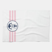 Rosa Seeanker Küchentuch (Horizontal)