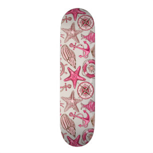 Rosa Seemuster Skateboard
