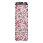 Rosa Seemuster Thermosbecher (Rückseite)