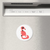 Rosa Seepferd aus Liebe und Sternen Magnet (In Situ (Geschirrspüler))