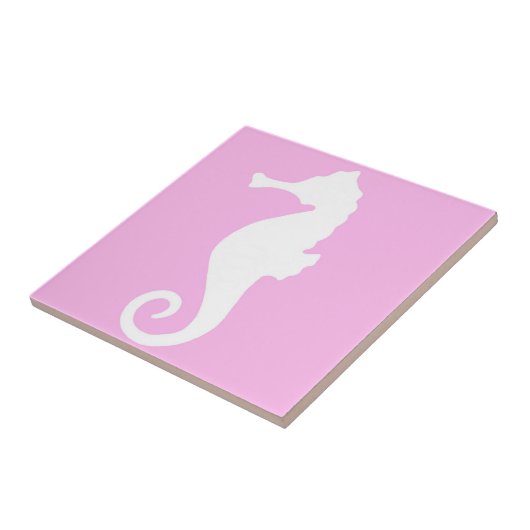 Rosa Seepferd Fliese (Seite)