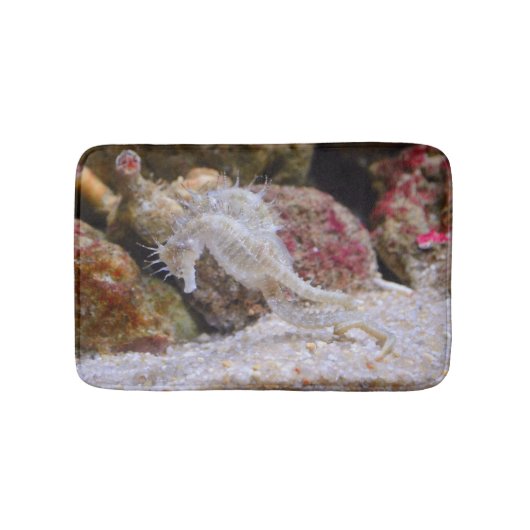 Rosa Seepferd Sea Creation Badematte (Vorderseite)