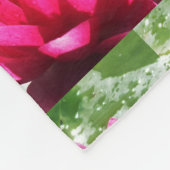 Rosa Seerosen Fleecedecke (Ecke)