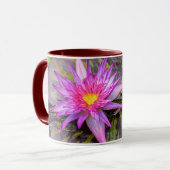 Rosa Seerosenblüte Tasse (Vorderseite Links)