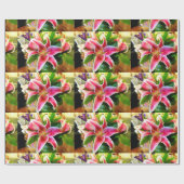 Rosa Seesternlilie, Packpapier (Flach)