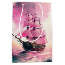 Rosa Segel zum Thema Mittlere Geschenktüte